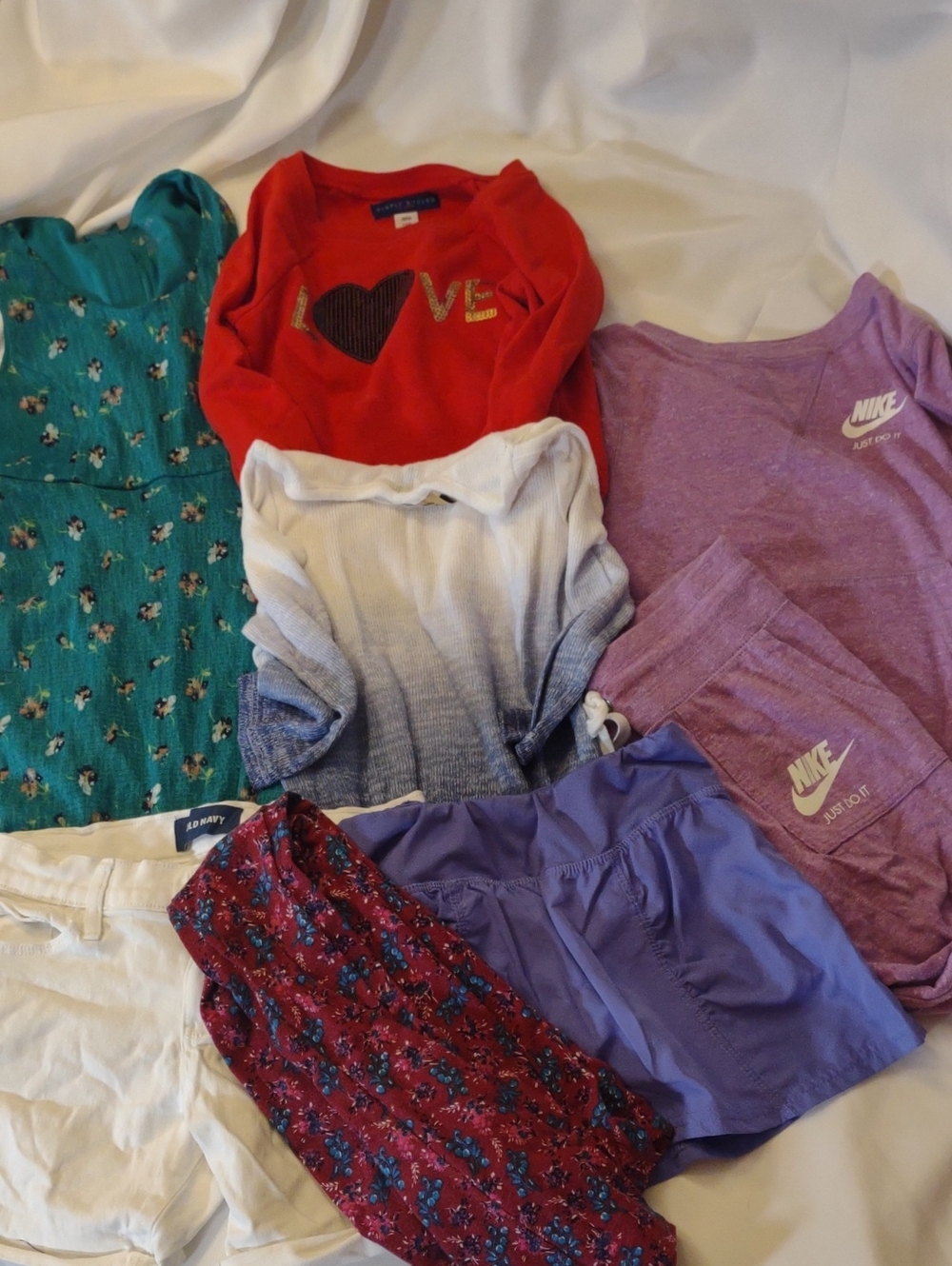 Bundle Of Girl's Clothing - Dress, Tops & Bottoms - Size 7/8 - 8 Pcs.